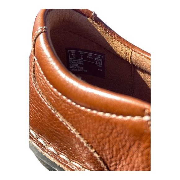 Clarks Janice‎ Barrie Women’s 7 M Brown Leather Soft Cushion Slip On - Picture 6 of 7